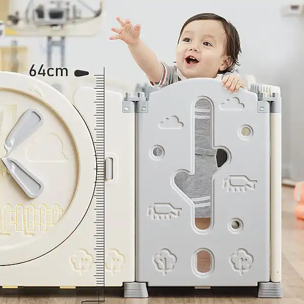 Манеж пластиковий inSPORTline Bufalino 12+2 167 x 160 x 64 см