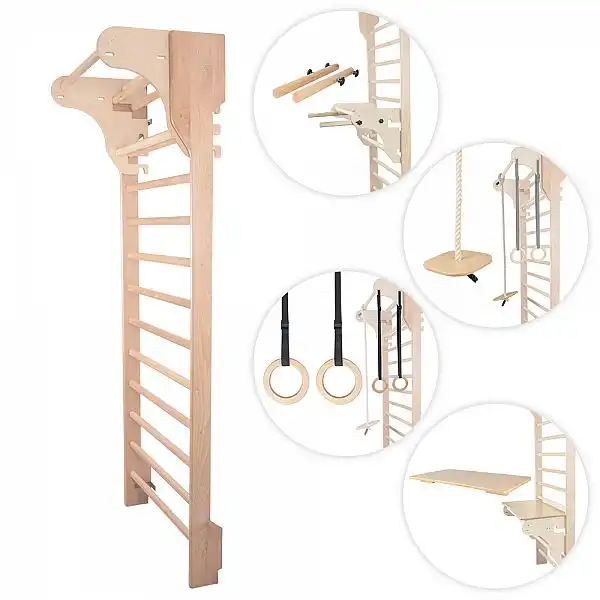 Шведська стінка з аксесуарами inSPORTline Dremar 250 x 90 см