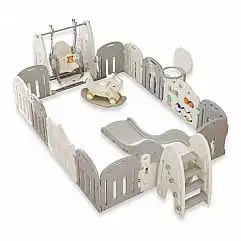 Пластиковий манеж з аксесуарами inSPORTline Teutonino 186 x 236 см