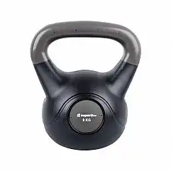 Гіря бітумна inSPORTline Kettlebell Dark 9кг