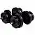 Гантели битумные Iron Body 2x11кг с перчатками