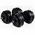Гантели битумные Iron Body 2x13,5кг с перчатками