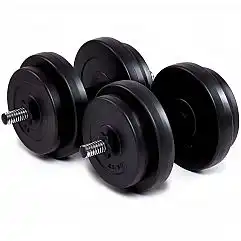 Гантели битумные Iron Body 2x16кг + перчатки