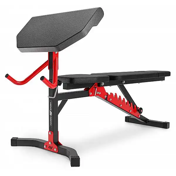 Скамья с партой и тягой + стойки под штангу Marbo Sport MH25