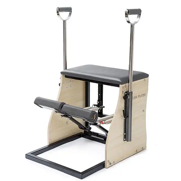 Комбінований стілець зі сталевою основою Elina Pilates ELN 700060 Grey