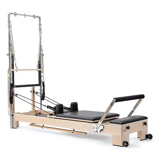 Дерев'яний реформер Elina Pilates Lignum з вежою ELN 300500 Black