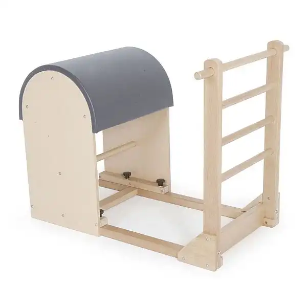 Бочка для пілатесу з дерев'яною основою Elina Pilates ELN 700080 Grey