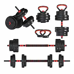 Гантелі з функцією штанги 6в1 Fit-On 43кг