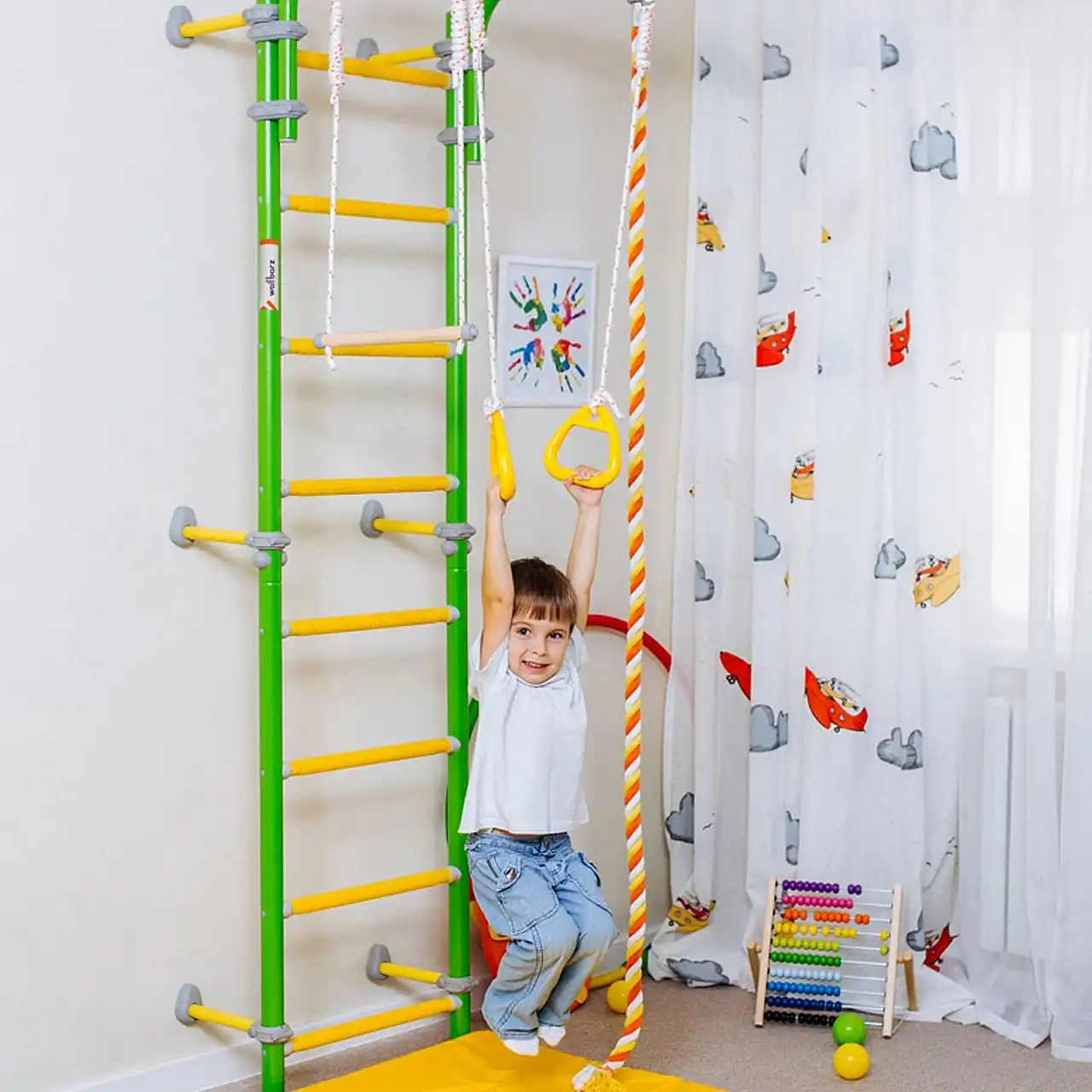 WallBarz шведская стенка FAMILY 2W, оранжевый