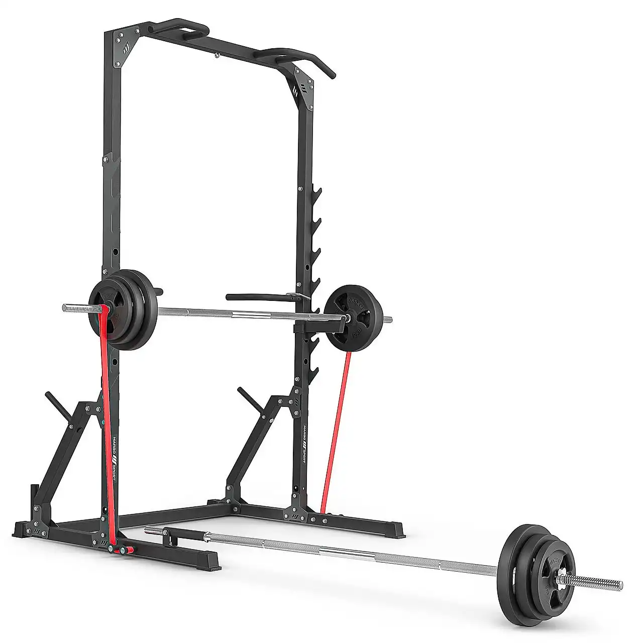 Силовая рама с турником, стойками для приседаний и брусьями Marbo Sport MS-U115 2.0