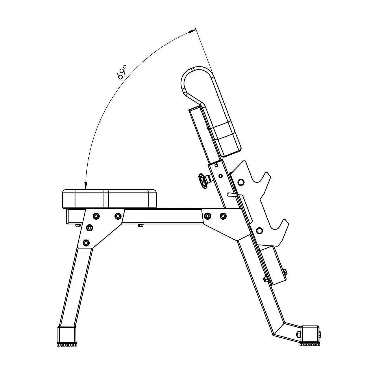 Скамья Скотта Marbo Sport MS-L107 2.0
