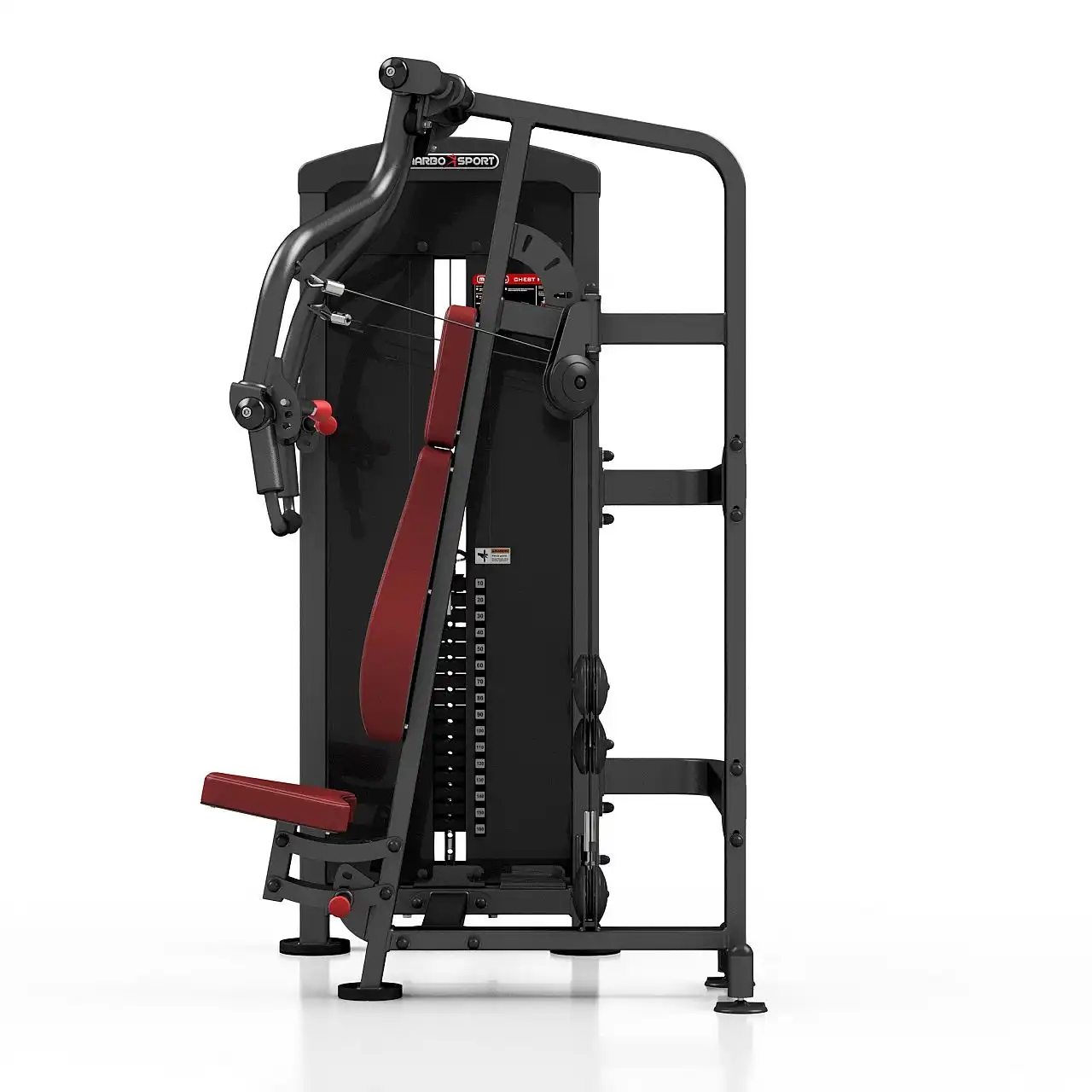 Горизонтальний жим Marbo Sport MP-U225, бордовий