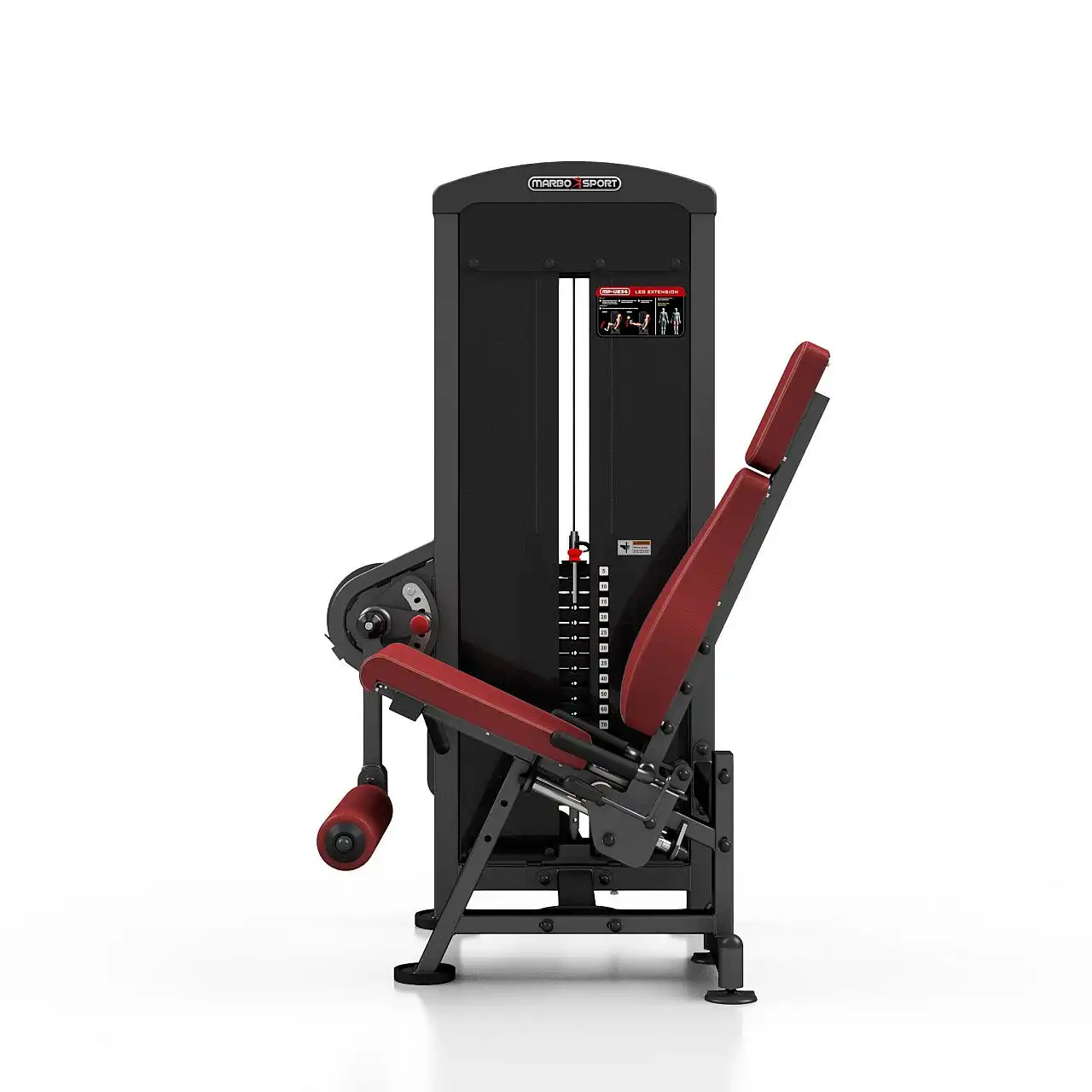 Разгибание ног сидя Marbo Sport MP-U234, бордовый