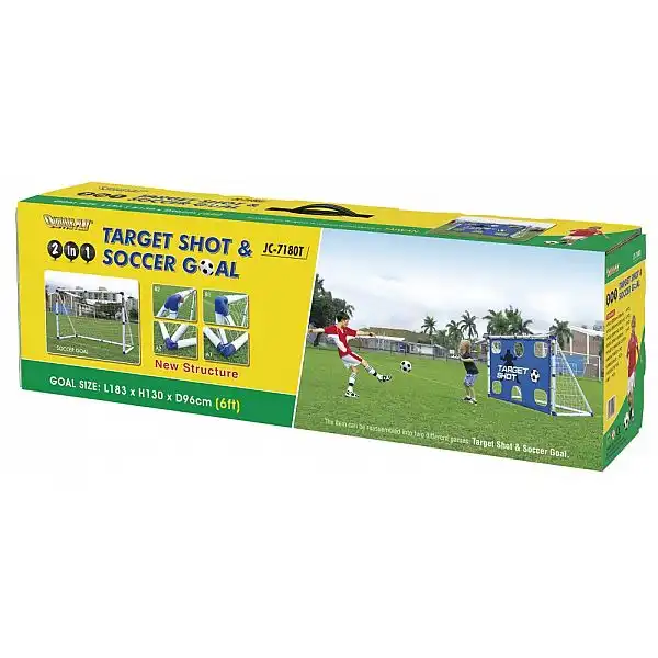 Outdoor-Play Футбольные ворота с зонами 2 в 1 6 ft JS-7180T