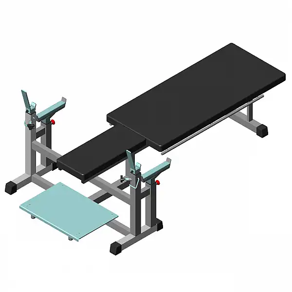 Лава для жиму горизонтальна параолімпійська Interatletika ST326.1 з роликами