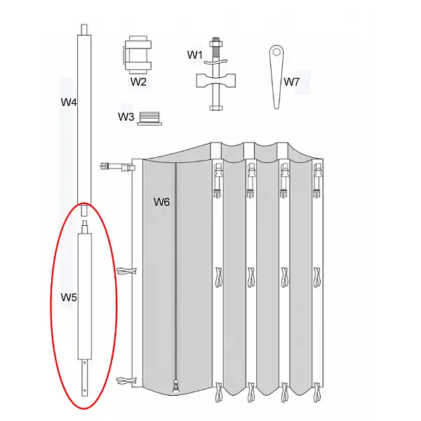 Zipro Dolny słupek stelaża siatki do trampoliny 10FT/312cm