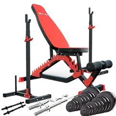 Силовий набір Fit-On FN01 + штанга та гантелі 80кг