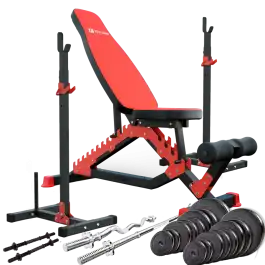 Силовий набір Fit-On FN01 + штанга та гантелі 80кг