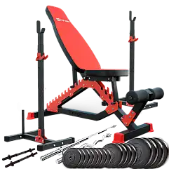 Силовий набір Fit-On FN01 + штанга та гантелі 100кг