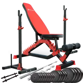 Силовий набір Fit-On FN01 + штанга та гантелі 100кг