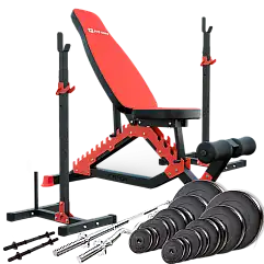 Силовий набір Fit-On FN01 + штанга та гантелі 105кг