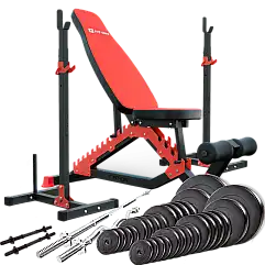 Силовий набір Fit-On FN01 + штанга та гантелі 140кг