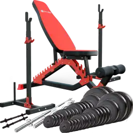 Силовий набір Fit-On FN01 + штанга та гантелі 170кг