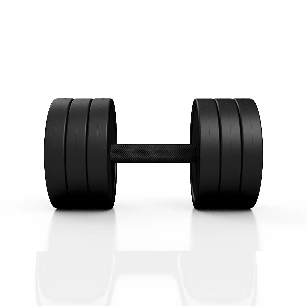 Гантель прогумована Marbo Sport 22.5кг, червоний глянець