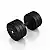Гантель прорезиненный Marbo Sport 22.5кг, черный матовый