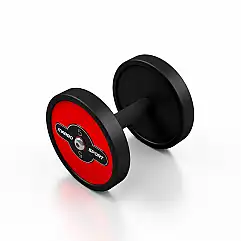 Гантель прогумована Marbo Sport 5кг, червоний глянець