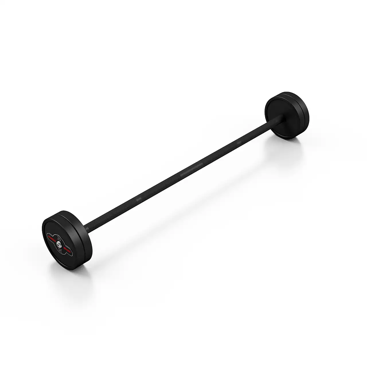 Штанга прогумована Marbo Sport 20кг, чорний матовий